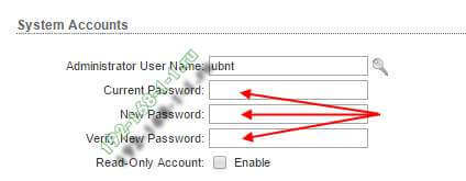 пароль по умолчанию на Ubiquity AirOS 