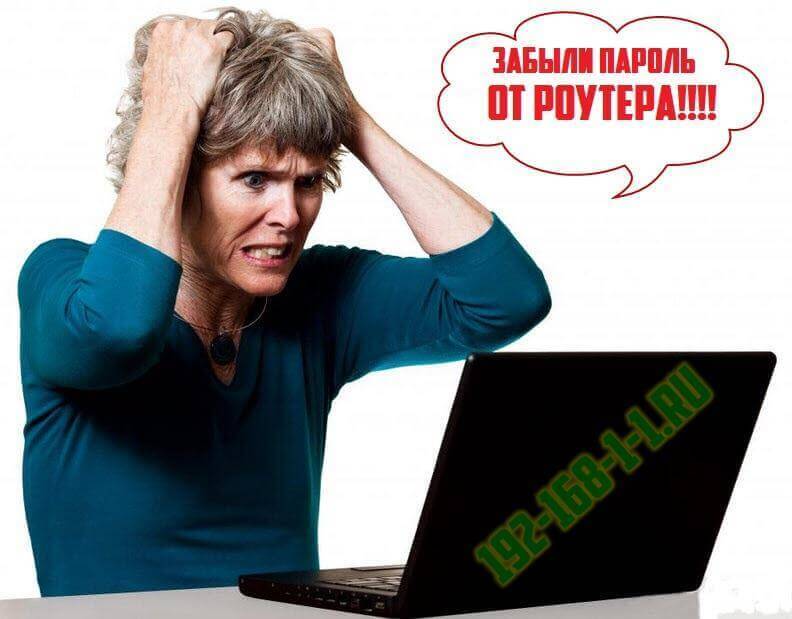 забыл пароль роутера 192.168.1.1 - что делать?